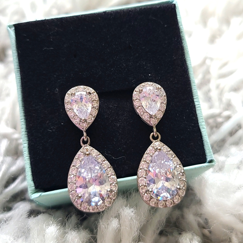 Tear drop Bling Earrings